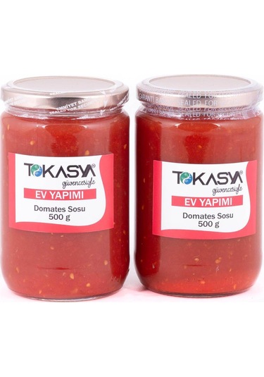 Tokasya Ev Yapımı Domates Sosu Kavanoz 2 x 500 G