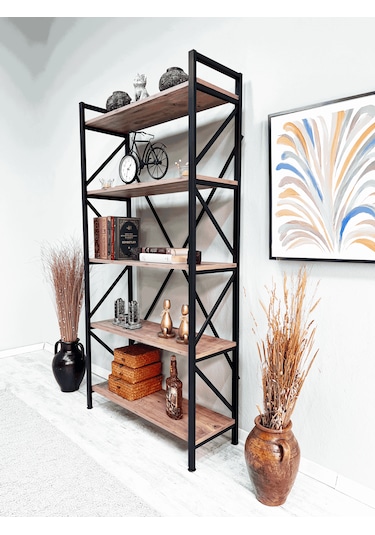 Tanraf Erciyes Lüks Kitaplık Atlantik Çam