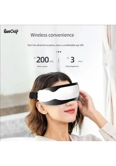 Tongxida Yeni Göz Masajı Elektrikli Silikon Manyetik Göz Maskesi, Çok Renkli Çok Renkli