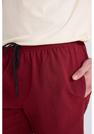 Defacto File Astarlı Kısa Boy Deniz Şortu E0945ax25hsbr285 Bordo