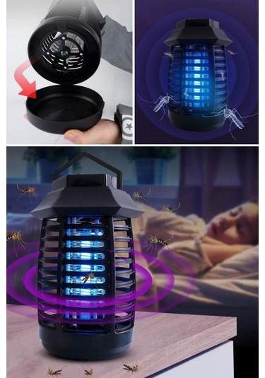 River World Asma Saplı Led'li Sinek Öldürücü Uv Mor Işık 2 W