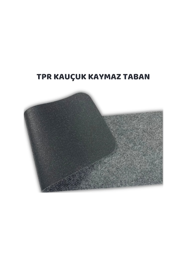 Merdiven Halısı Halıfleks Kaymaz Taban Gri 20x75 Cm 1 Adet Gri