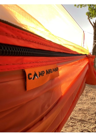 Camp And Map Cibinlikli Hamak 175 Kg Taşıma - Turuncu Turuncu