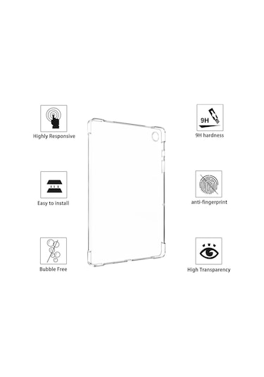 Samsung Galaxy Tab A9 Plus 11 Inç Tablet Uyumlu Silikon Kılıf Şeffaf Köşe Korumalı Sm-x210 Kılıf