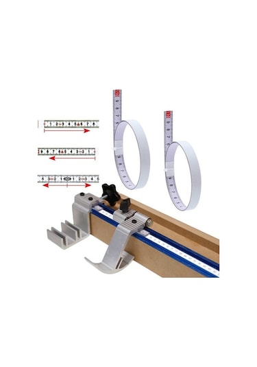 Pazly 3m Yapışkan Ölçekli Çelik Cetvel Tutkal, Ölçeği Şerit, Kendinden Yapışkanlı Cetvel, Pozitif, Uygun Herkes İçin Diğer