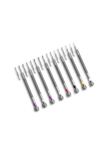 Leasetake 8 Adet Profesyonel Tornavida Seti Mini Hassas Tornavida Seti 0.6-1.6mm Saat Gözlük Elektronik Onarımı İçin