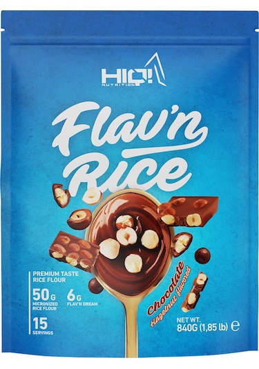 Hıq Flav'n Rice 840g Chocolate Hazelnut Flavored
