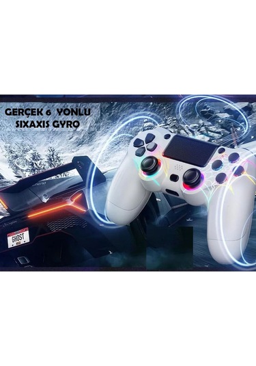 Ps4/pc Uyumlu Rgb Çift Motor Titreşimli Spiderman Bluetooth Oyun Kolu