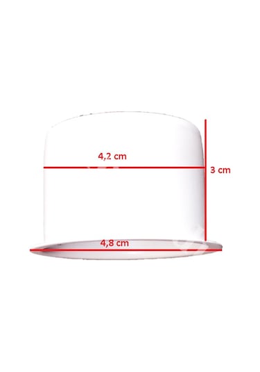 E-27 Duy Kılıfı - E27 Yarım Lale Beyaz Renk