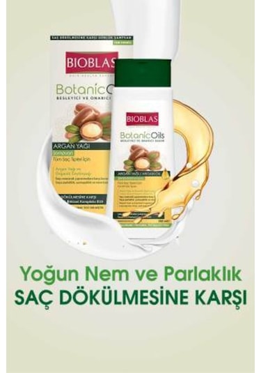 Bioblas Botanic Oils Argan Yağlı Şampuan 360 Ml Tüm Saçlar