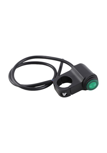 Geeroyoo Motosiklet 22mm Alyüminyum Su Geçirmez Far Ve Sis Lambası Anahtarı Yeşil Işık Gösterge