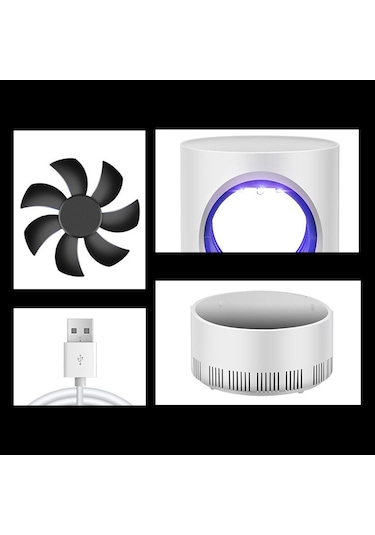 Homyl Usb Elektrikli Sinek Böcek Tuzağı Led 4,72x8,46-inç