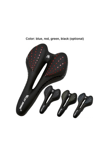 Dancemonkey Esnek Nefesli Deri Bisiklet Yastığı, Konforlu Yol Deneyimi, Mtb Uygun, Kırmızı Kırmızı