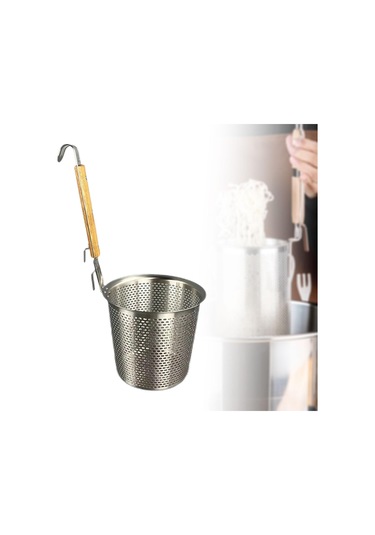 Homyl Gıda Süzgeci Derin Yağda Kızartılmış Yiyecekler Gümüş