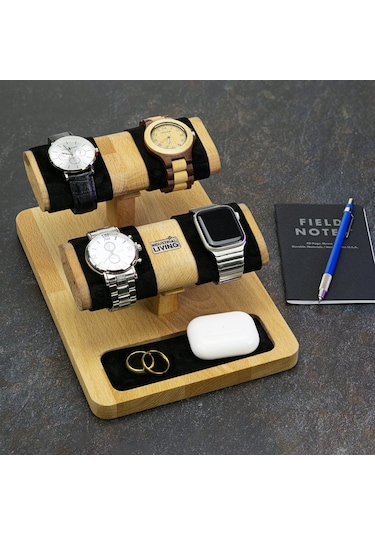 Industrial Living Saatlik Standı Takı Standı Saat Saklama Organiz