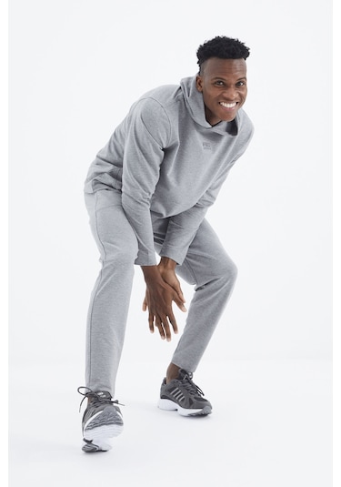 Tommy Life Rex Gri Melanj Basic Erkek Eşofman Takım - 85232 GRİ MELANJ