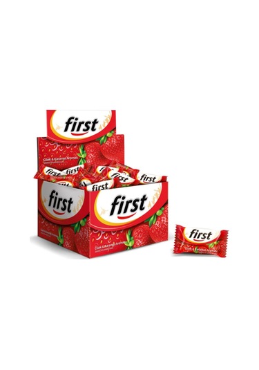 First Çilek Karamel Aromalı Sakız 200 Adet