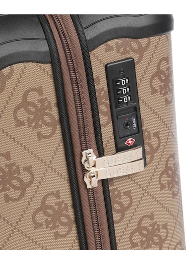 Guess Kadın Kahverengi Berta 18 İnç 8 Teker Bavul Kahverengi