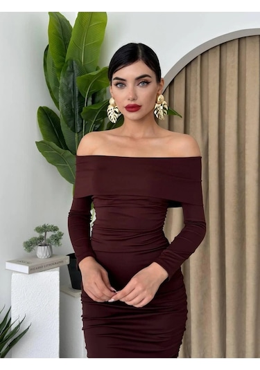 Modayakamoz Tiana Dakota Drapeli Elbise Çok renkli