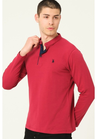 V4009 Dewberry Erkek Sweatshırt-bordo Bordo