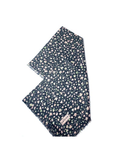 Saçaklı Pamuk Tülbent - 05505 - 95 X 95 / Siyah,pudra - 12 Siyah,pudra - 12