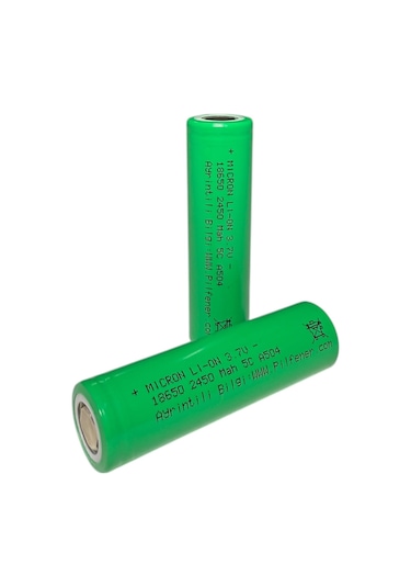 18650 3.7v Volt 2450 Mah 5c Lityum Şarj Edilebilir 10 Adet Pil Batarya