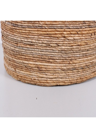 Trabzon 37x40x48 Cm. Doğal Abaka El Yapımı Sepet L - Bej