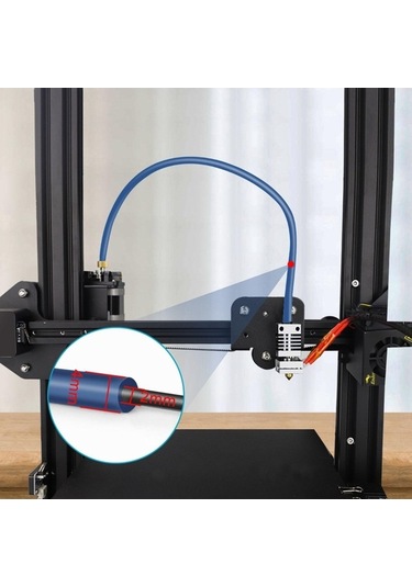Trendooze Homyl Ptfe Teflon Tüp 100cm, Mavi, 3d Yazıcı Yedek Parça Mavi