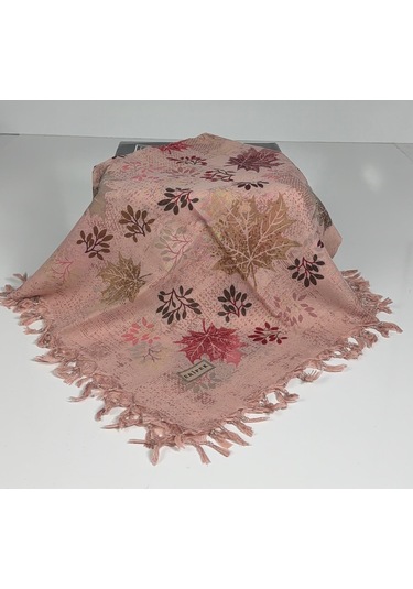 Eripek Sökme Boncuklu Desenli Tülbent 06433 Pembe