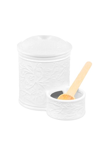 Elan Gallery Dökme Ürünler Kabı "dal Ve Çiçekler", 500 Ml" 397296256 Beyaz