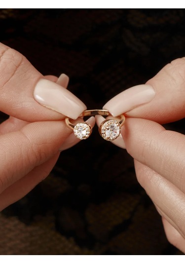 Zoloto Russkih 925 Ayar Gümüş, İnci Ve Ayarlanabilir İnci Detaylı Sıcak Yaldızlı Yüzük 40401406 Altın