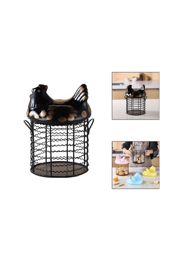 Suntek Vintage Tel Sepet Kulplu Yumurta Çiftlik Tarzı Depolama Stil 4 Diğer