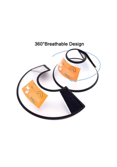 Lemestar Yeni Tasarım Pvc Yumuşak Kedi Köpek Cerrahi İyileşme Boyunluk - Havalandırmalı Koruyucu Kolyeli