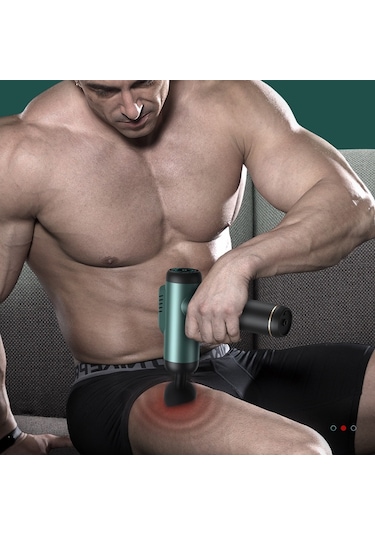 Sones Kasları Rahatlatan Masaj Aleti Fitness Ekipmanı Fasya Tabancası, Renk: Amiral Gemisi Yükseltmesi 6 Vites Yeşil Çok Renkli