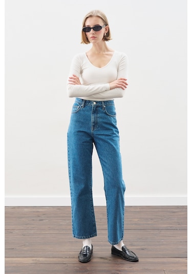 Manuka Straıght Ankle Jean Pantolon Mavi Mavi