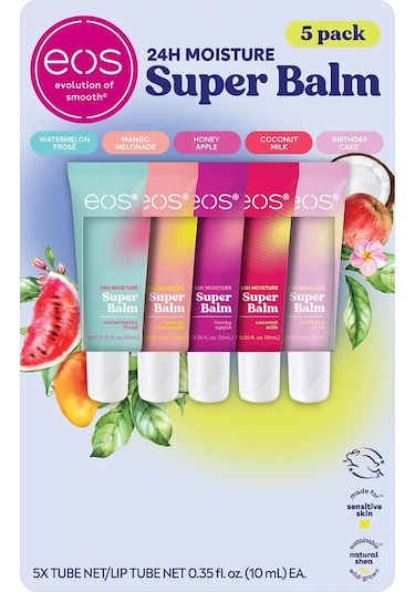 Eos Super Balm Dudak Balsamı Çeşit Paketi 5 Adet