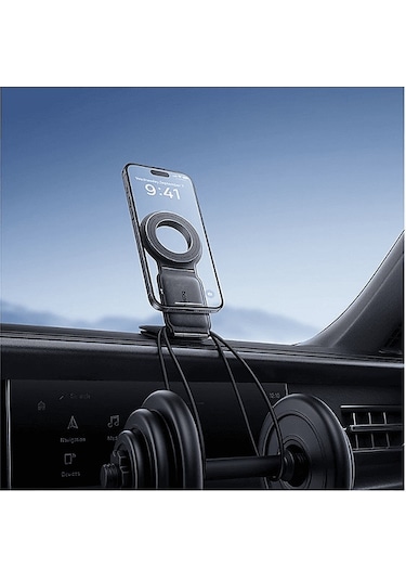 Baseus Primetrip C02 Manyetik Araç İçi Telefon Tutacağı Siyah Siyah