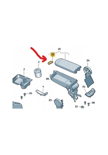 Kol Dayama Açma Mandalı Vw Polo 3B0868445
