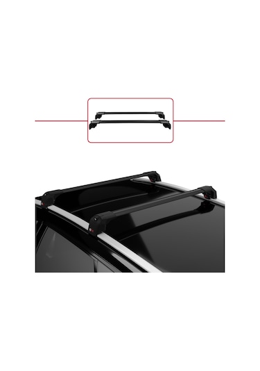 Fiat 500x 2014 Ve Sonrası İle Uyumlu Ace-2 Ara Atkı Tavan Barı Siyah