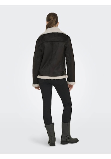 Only Onlnewdiana Life Aviator Kahverengi Kadın Mont 15304775 Kahverengi