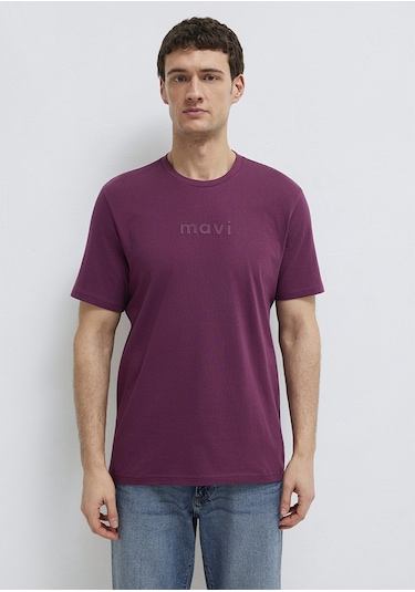 Mavi - Mavi Logo Baskılı Mor Tişört 0612732-70670 Mor