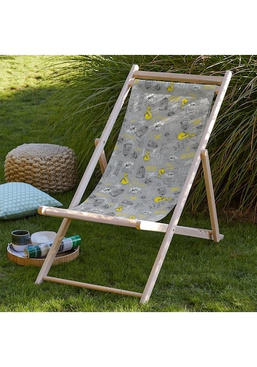 Bluehomeconcept Adawall Home Grey Angry Tweety Şezlong