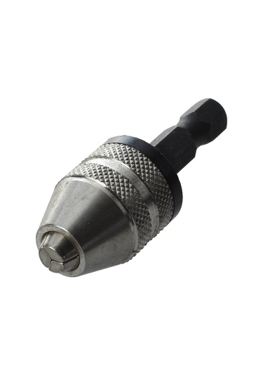 Galactic + Siyah 6mm Anahtarsız Matkap Ucu Chuck Hızlı Değişim Adaptörü Dönüştürücü Hex Shank