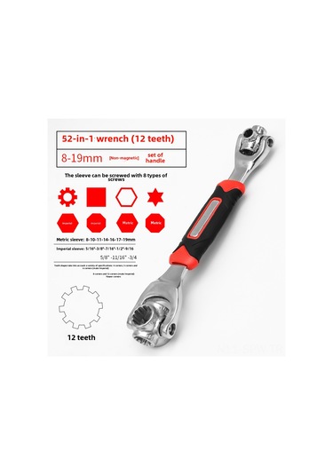 Maiyame 52 Parça Çok İşlevli套筒 Anahtar Seti - 8-21 Mm Aralığı, 360 Derece Dönüş, Kaliteli Malzeme, Tamir Ve Onarım İçin En Uygun Araç
