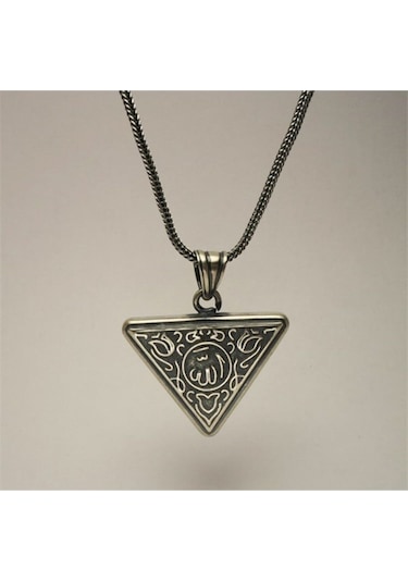 Vog Allah Yazılı Içerisinde Cevşen Bulunan Gümüş Muska Sevgiliye,babaya,eşe Hediye Kolye Zincir