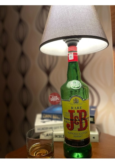 Jb Şişe Abajur Tasarım Gri