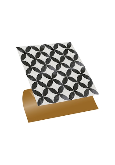 Tink KENDİNDEN YAPIŞKANLI YUVARLAK RETRO DESENLİ PVC KARO 30X30