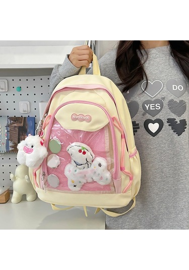 Suntek Moda Sırt Çantası Gündelik Sevimli Genç Kızlar Için Sarı