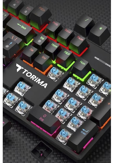 Tk-05 Kablolu Mekanik Blue Switch Rgb Işıklı Gaming Klavye Siyah