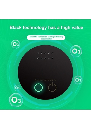 Fastbuy Önemli Bilgi: Bu Ürün Pil Dahil Değil. Ozonlu İç Mekan Kokusu Giderici: Bulaşıkten Korumak, Taze Tutmak - Buzdolabı, Siyah